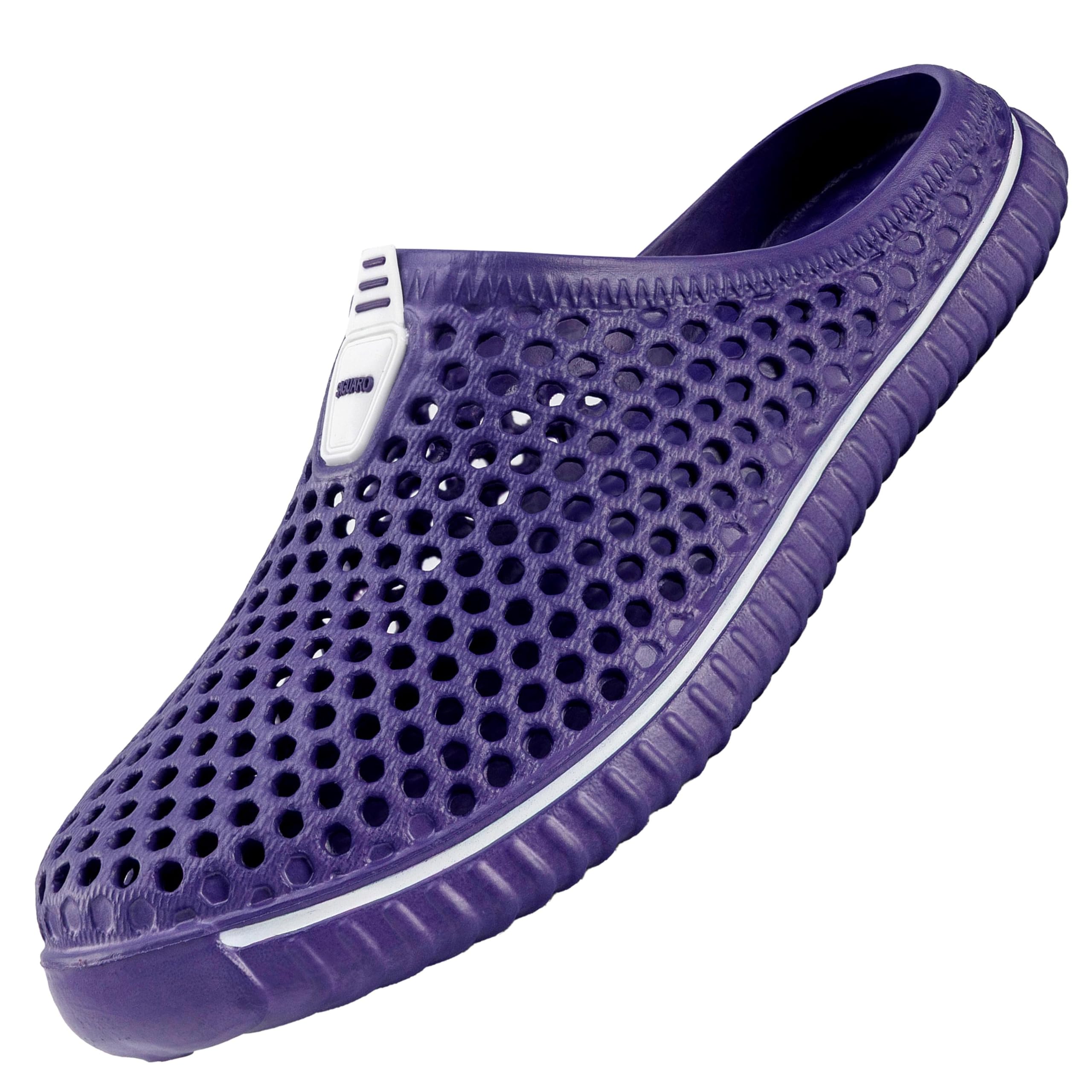 SAGUARO Clogs Hausschuhe Herren Damen Sommer Hohl Latschen Atmungsaktiv Gartenschuhe Badeschuhe Strand Pantoffeln Aqua Slippers Gr.36-45