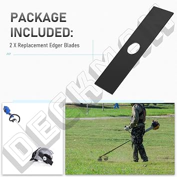 2 Pack 8-in Edger Blade Compatible with Kobalt 80-Volt Max Cordless Electric Lawn Edger (Hardened Steel)