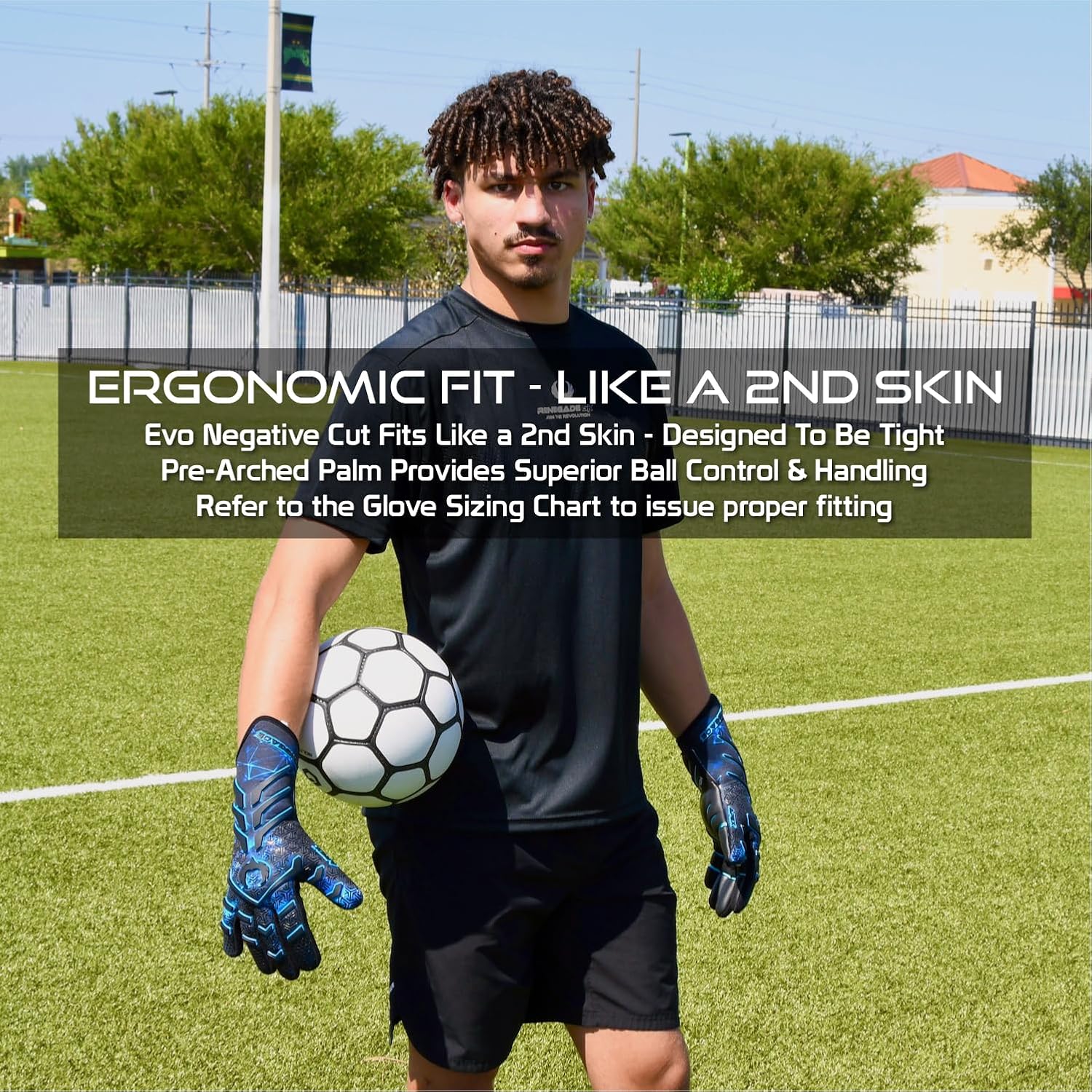 Renegade GK Apex Strapless Professional Soccer Goalie Gloves - Adults, Youth, Kids (Sizes 6-12, Level 5.5) 4+5MM EXT Contact Grip | Evo Negative Cut Goalkeeper Gloves for Elite Play | Based in the USA