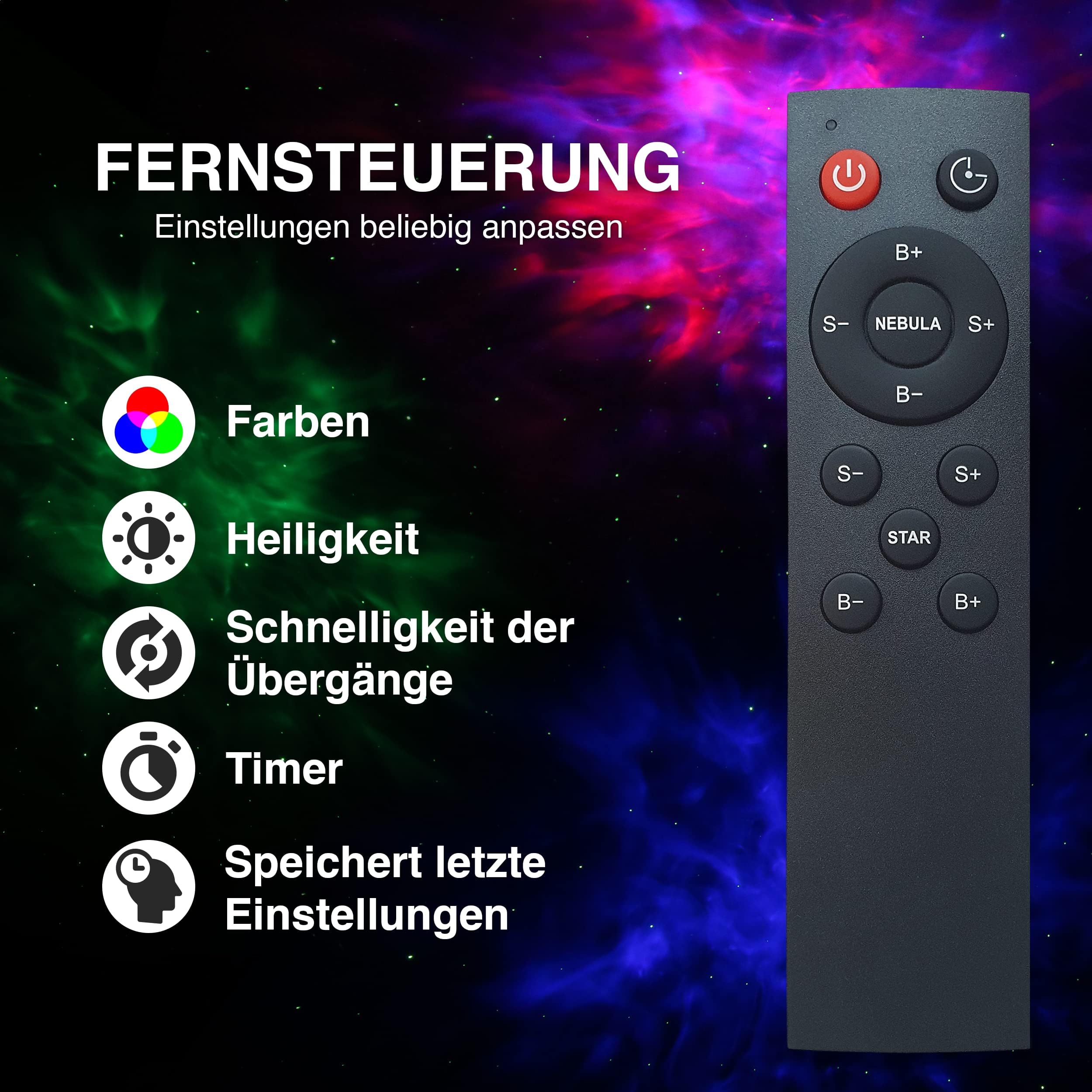 SWIFTVEIN LED Starry Sky Projector Astronaut, Luz de la Galaxia con Control Remoto y Temporizador, Proyector de Estrellas para Niños y Adultos, Smart Star Projector White, Starlight Projector