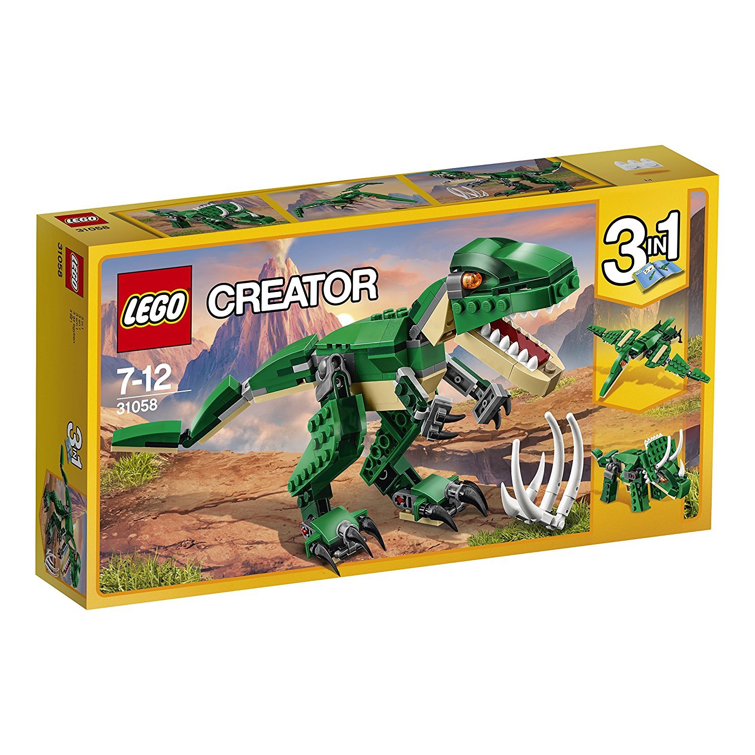 Lego Creator 3 in 1 – Il dinosauro Féroce 31058 – 174 pezzi