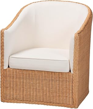 Bali & pari Tessa Bohemian Light Honey Rattan Arm Chair