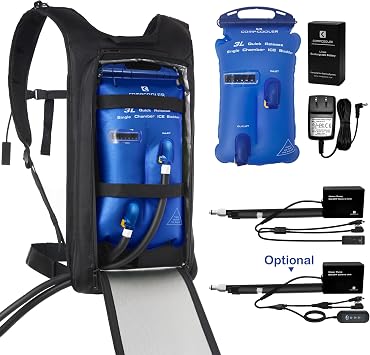 Backpack ICE Water Cooling System with Mesh Cooling Vest 3.0 Bladder Flow Control