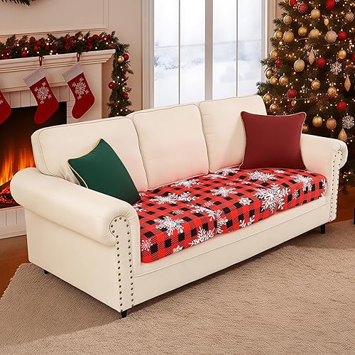 Miniatura 300 de Smiry Fundas de cojín de sofá con estampado, fundas de sofá elásticas y suaves para sofá, funda de sofá antideslizante lavable protector de muebles