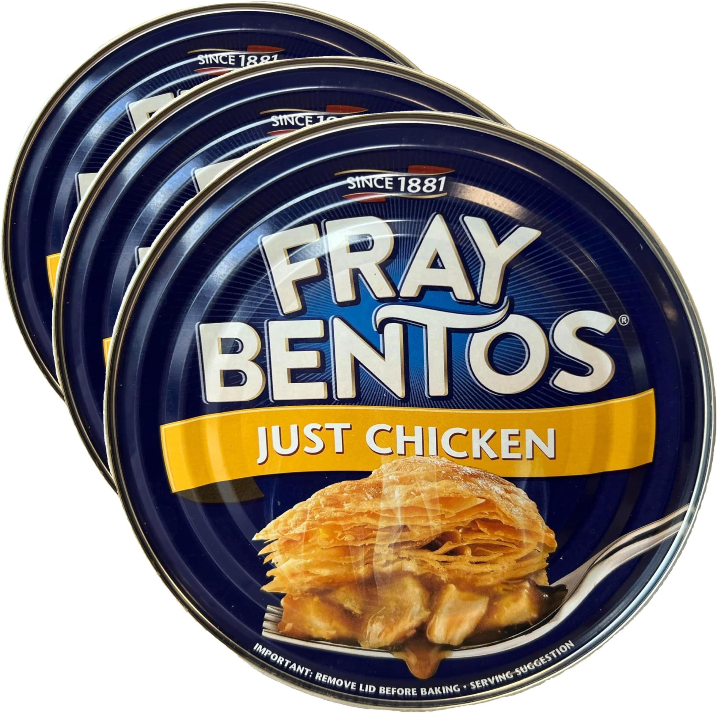 Fray Bentos Just Chicken Pie, 425g (Pack of 3)