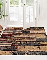 Vista 11 de Unique Loom Saturn Collection - Alfombra de área Vue (Runner 2 pies 2 pulgadas x 5 pies 0 pulgadas, multi/beige)