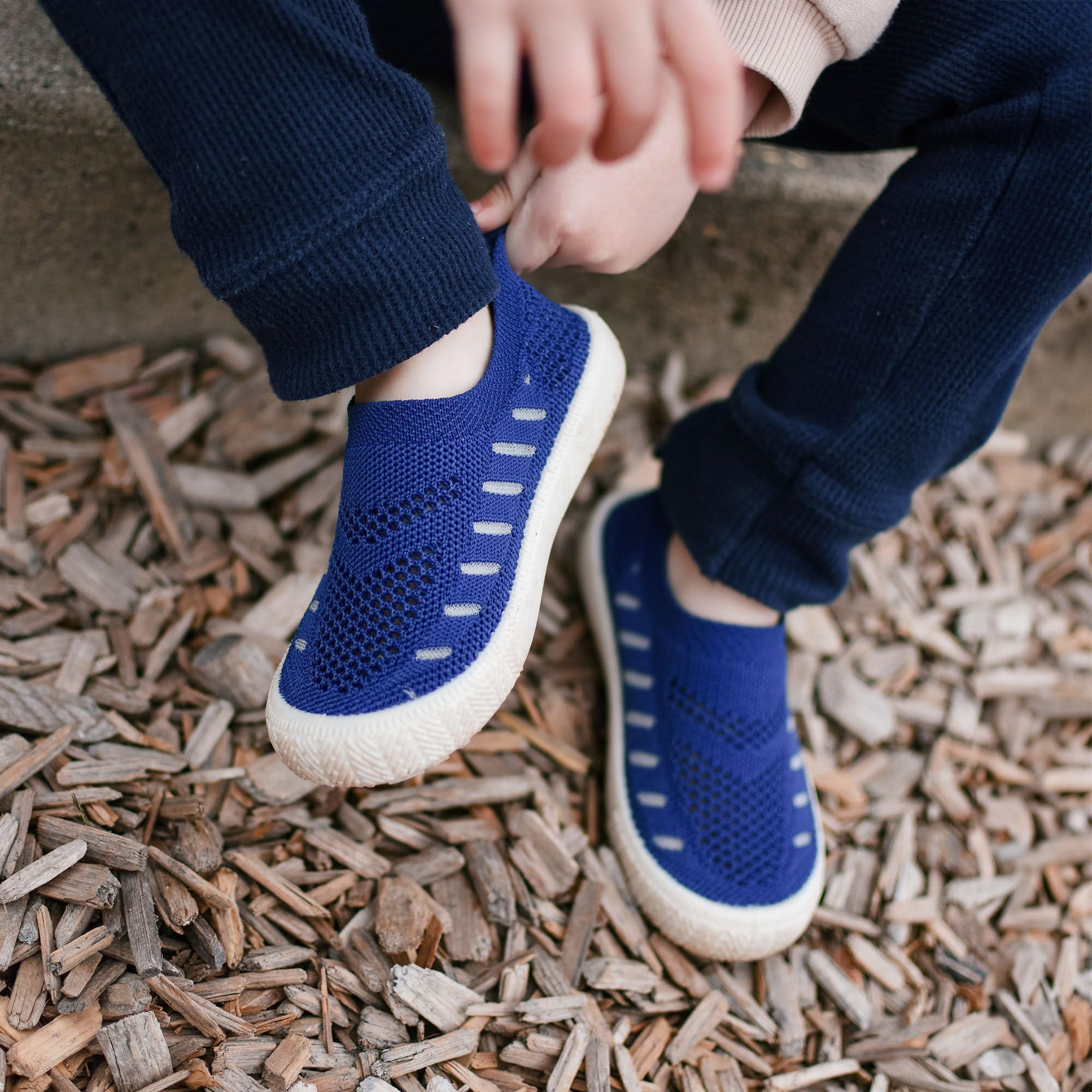 Jan & Jul Baby Toddlers Kids Boys Girls Light-Weight Breathable Breeze Xplorer Knit Sneakers, Non-Slip Air Cushion Soles, Slip-on Shoes