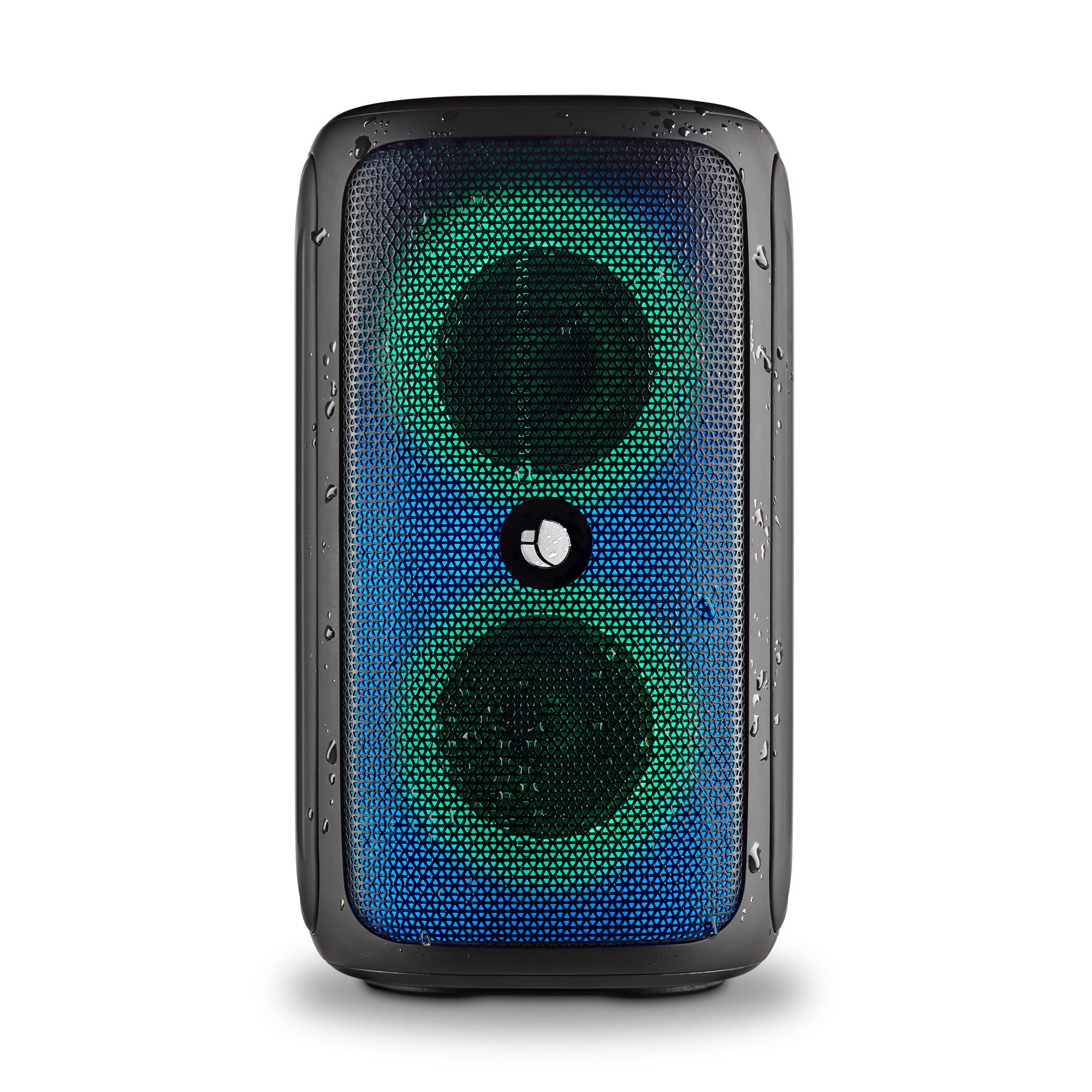 NGS ROLLER BEAST BLACK - Potente Altoparlante Portatile da 32 W Compatibile con Bluetooth 5.0 e Tecnologia TWA, Luci RGB, IPX5 Resistente all'acqua e alla Polvere, Microfono, Vivavoce, Nero.