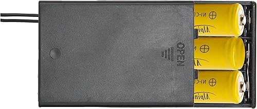 Miniatura 5 de Alpine Corporation AA Ni-CD Baterías recargables de repuesto para luces de jardín alimentadas por energía solar, juego de 4