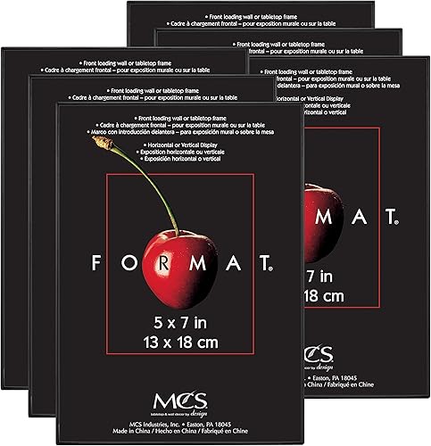 Miniatura 1 de Marco MCS, 3.5 por 5 pulgadas, negro, formato de 12 unidades