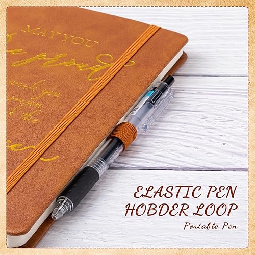 Miniatura 5 de 20 cuadernos de cuero de agradecimiento, regalos de agradecimiento, regalos de equipo para empleados, compañeros de trabajo, cuadernos inspiradores