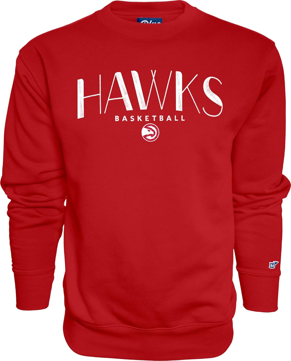 Blue 84 NBA Officially Licensed Crewneck Sweatshirt Embroidery Basketball Arch