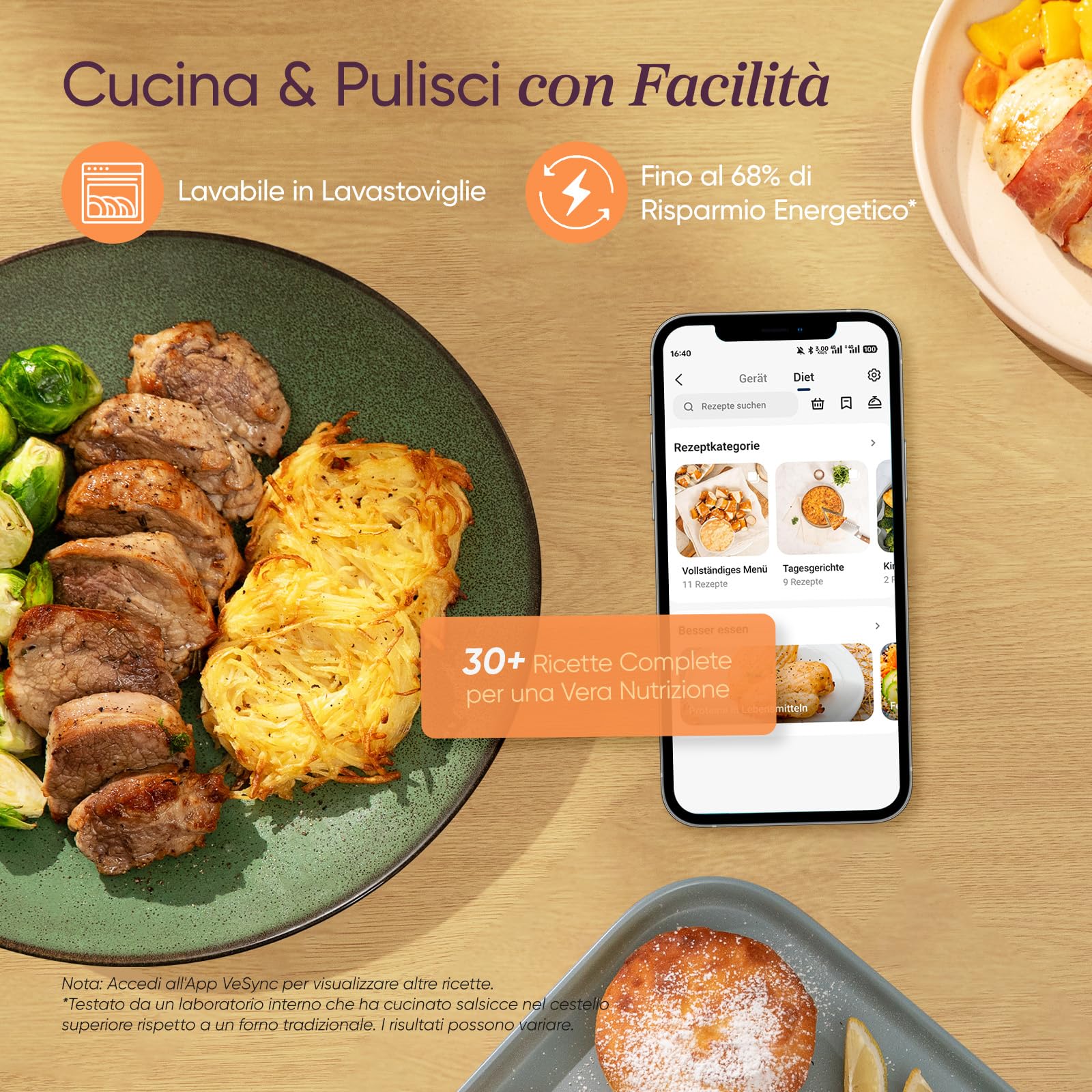 COSORI Turbo Tower Friggitrice ad Aria 10,8L con Cestelli Verticali, Cottura Salvaspazio a 3 Livelli, 2630W, 6 Funzioni, 2 Motori DC, 50+ Ricette Complete Online, CAF-DC111