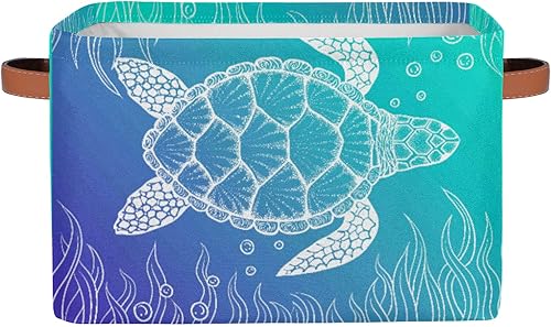 Cestas de almacenamiento plegables grandes con asas, de tela floral salvaje, bolsa organizadora plegable para niñas, juguetes de almacenamiento,