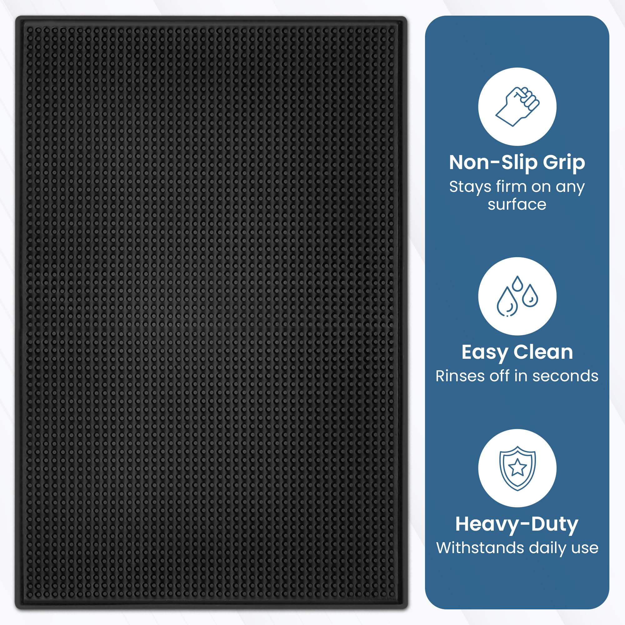 Axieso Rubber Bar Mats for Countertop 18 x 12 in - 2 Pack Non-Slip Mats — Amazon image 4