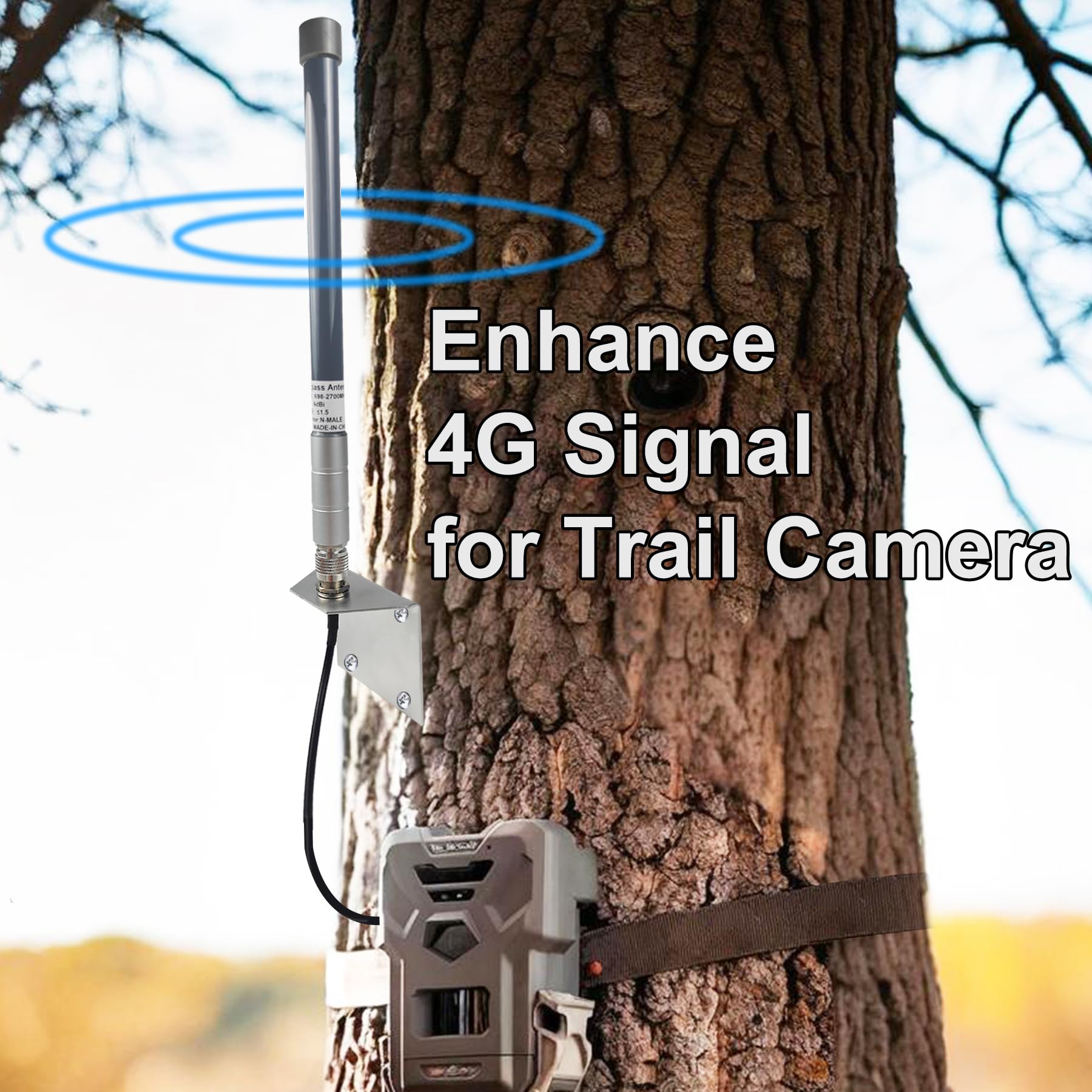 Zewnętrzna antena 4G LTE do montażu na ścianie wodoodporna antena z męskim kablem SMA adapter RPSMA kompatybilna z T-Mobile Verizon ATT Sprint Router Trail Camera Gateway Modem Cellular Home Internet