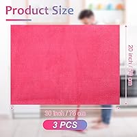 Vista 2 de Newwiee 3 Piezas Paños de Limpieza de Microfibra Extra Grandes 30" x 20" Lavables Reutilizables Toalla de Microfibra Sin Rayas Sin Pelusas Paño