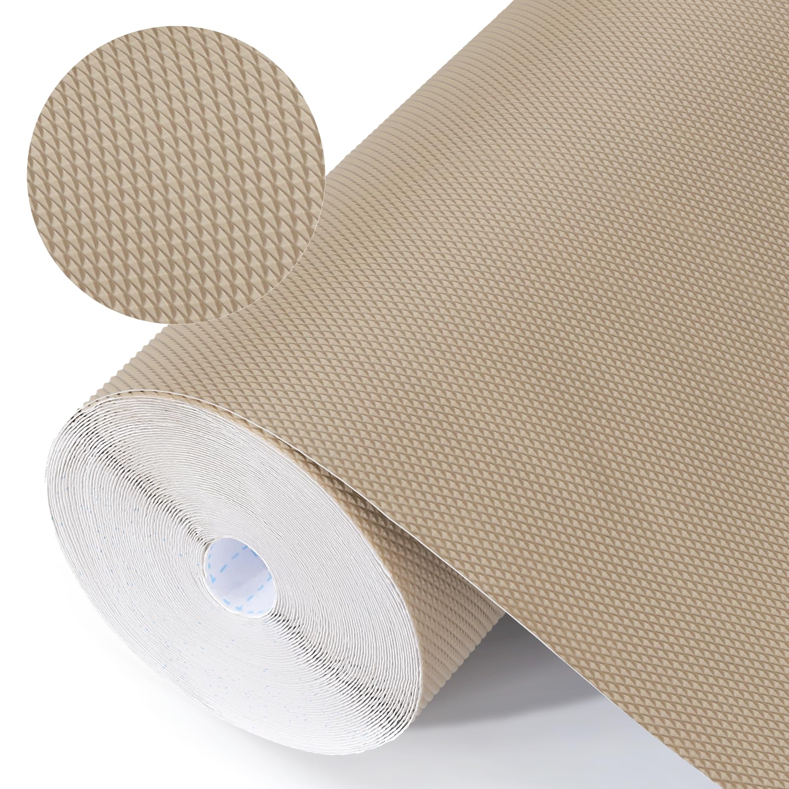 Rivestimento autoadesivo per mensole, fodera per cassetti, colore: cachi