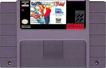 Earthworm Jim (Super Nintendo, SNES) - Reproduction Video Game Cartridge