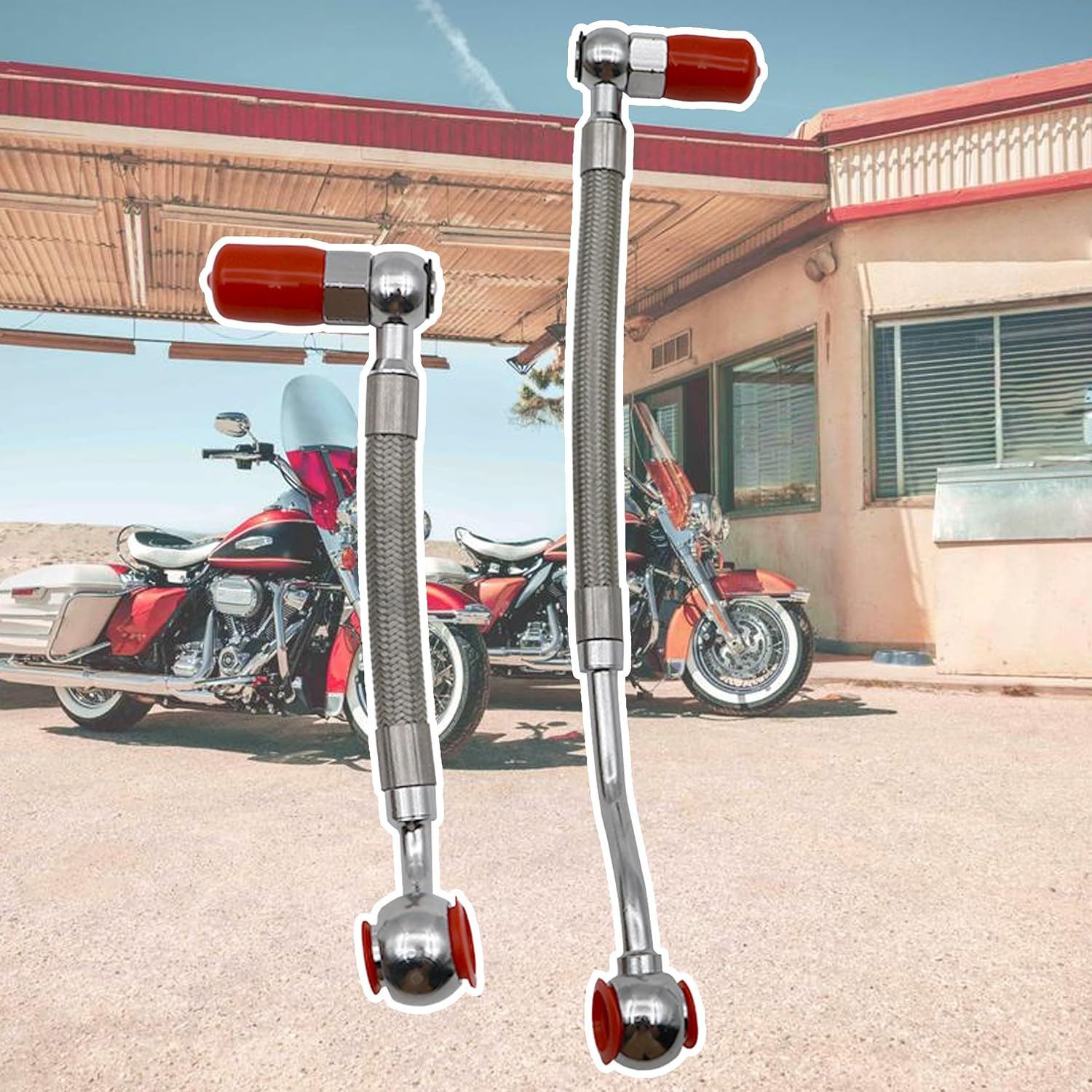HDFL005 HDFL-005 Fuel Injection Lines Compatible with Harley-Davidson Electra Glide, Road King 1996-1999,Replace HDFL-005 HDFL005