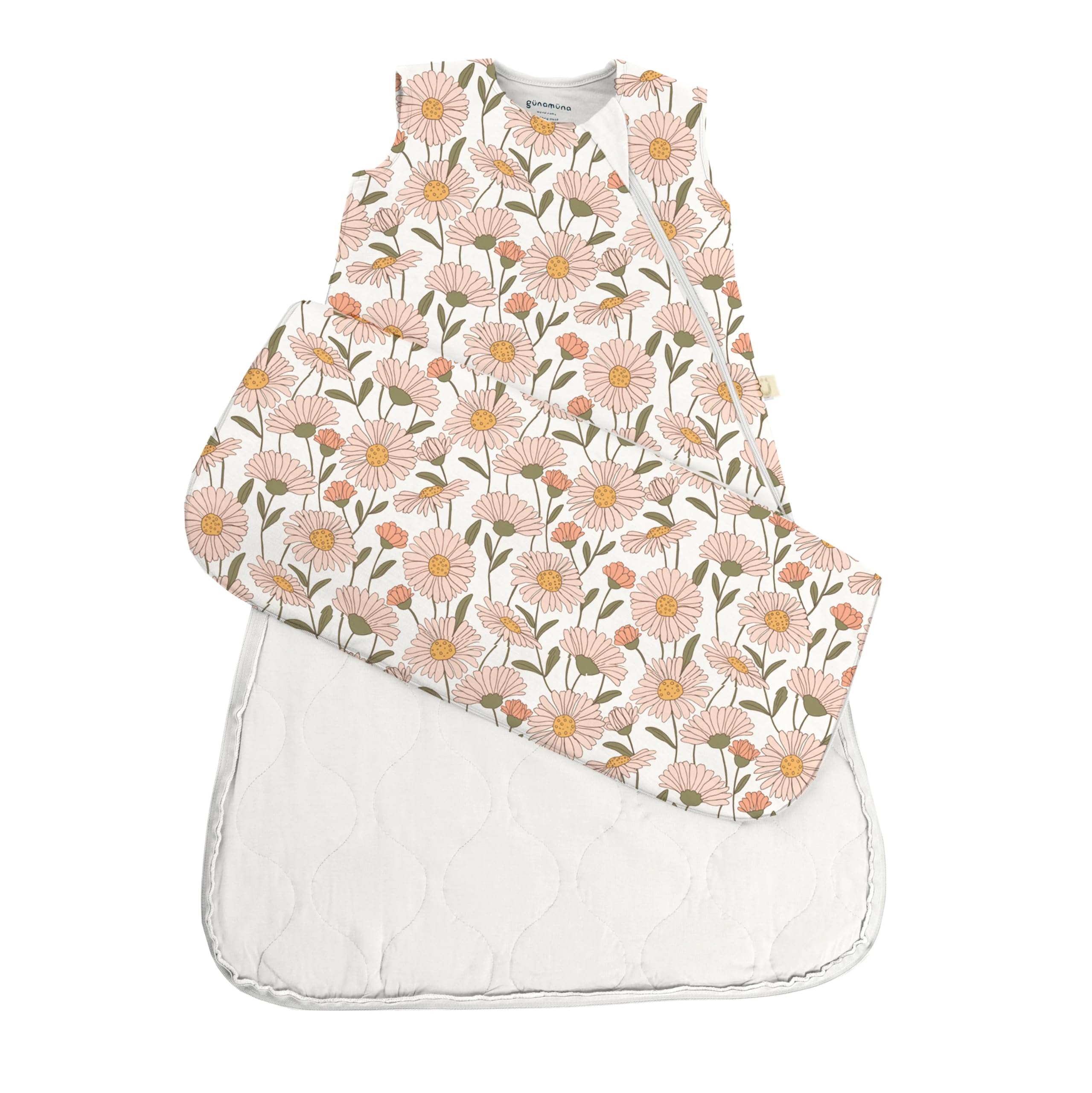 GUNAMUNA Unisex Baby Sleep Sack, Sleeping Bag for Infants Toddlers, Easy Changing Diaper Zipper, 1.0 TOG, Beauty, 24-36 Months