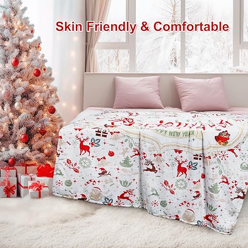 Miniatura 3 de Manta única y suave para sofá, silla, cama, manta de franela ligera y cálida para mujeres, hombres y niños, 60 pulgadas de largo x 50 pulgadas de