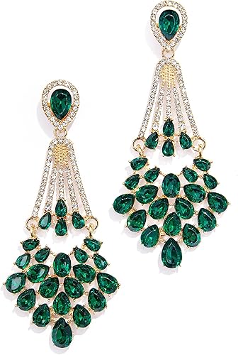 BABEYOND Pendientes de Gatsby Art Deco de los años 20, accesorios de Gatsby, estilo vintage, para boda, aretes de perlas colgantes