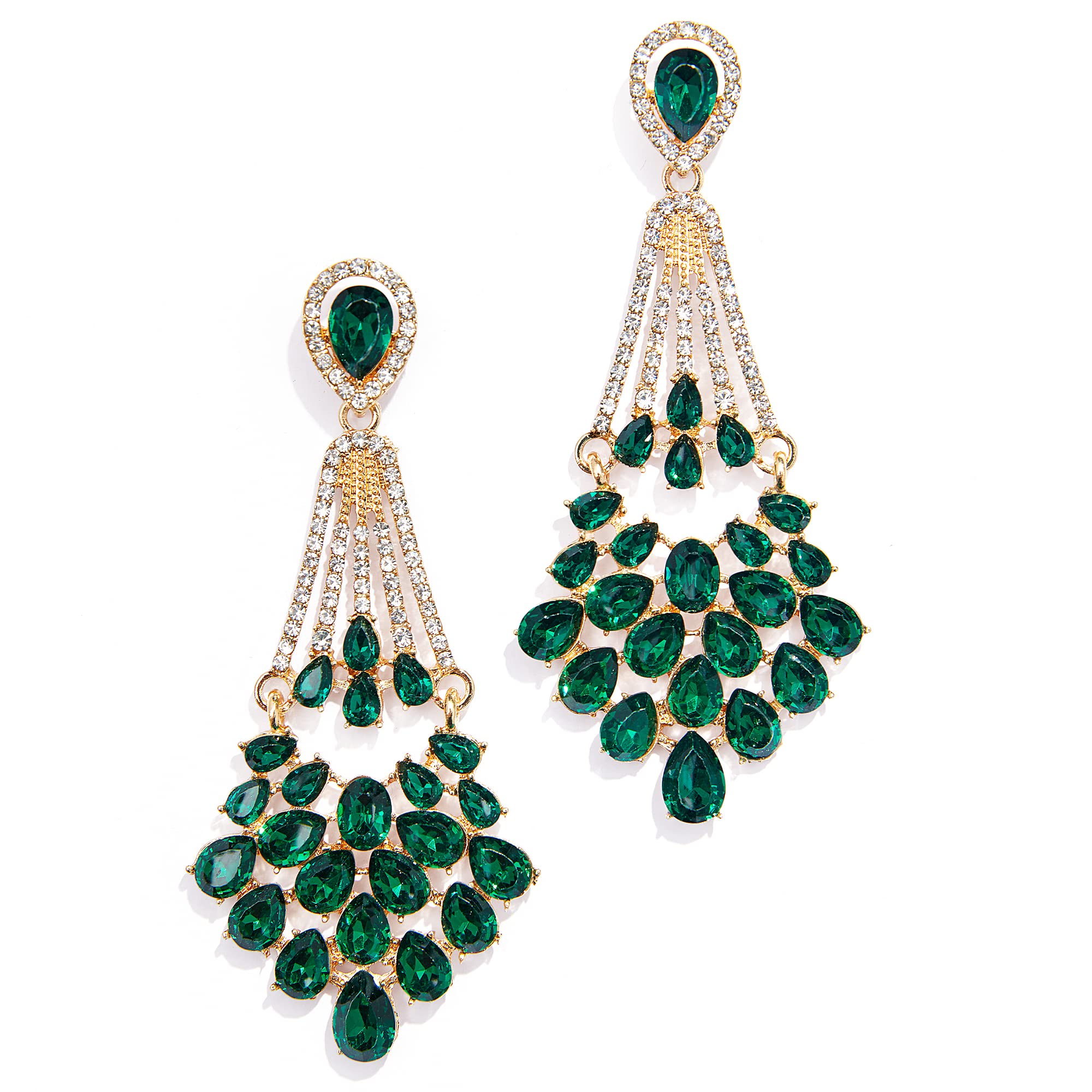 BABEYOND 1920s Flapper Art Deco Gatsby Earrings 20s Flapper Gatsby Accessories Vintage Wedding Dangle Pearl Earrings