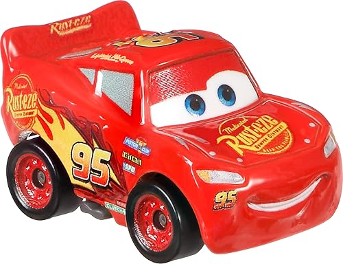 Miniatura 3 de Mattel Disney Pixar Cars Mini Racers, paquete de 10, juego coleccionable con 10 vehículos de juguete, personajes favoritos de los fanáticos