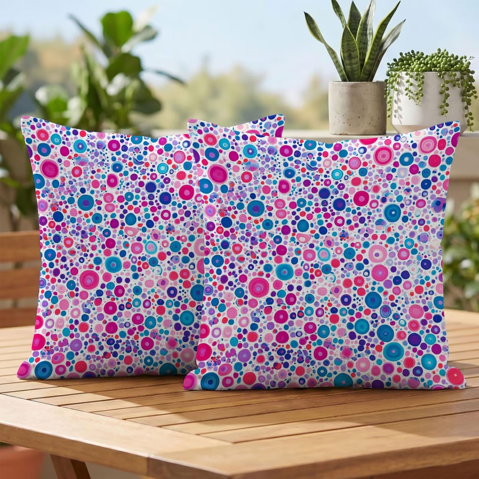 Housses de coussin 55x55 lin imperméable extérieur de haute qualité