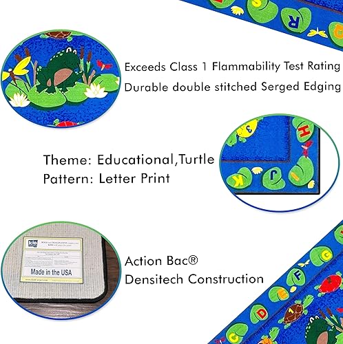 Miniatura 6 de KidCarpet.com Turtle Circle Time - Alfombra preescolar, rectangular de 6 x 8 pies 6 pulgadas
