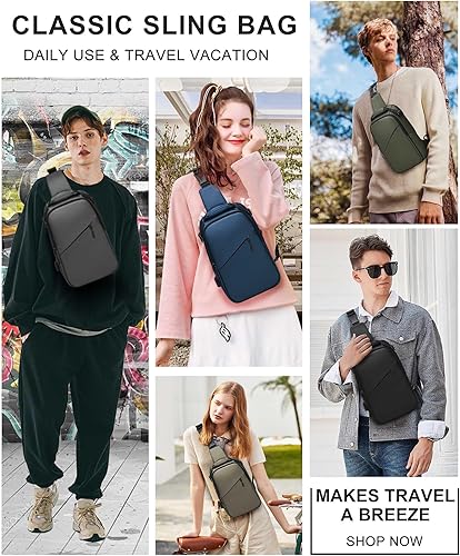 Vista 2 de SEAFEW Mochilas tácticas.., A-verde, Mochilas Sling