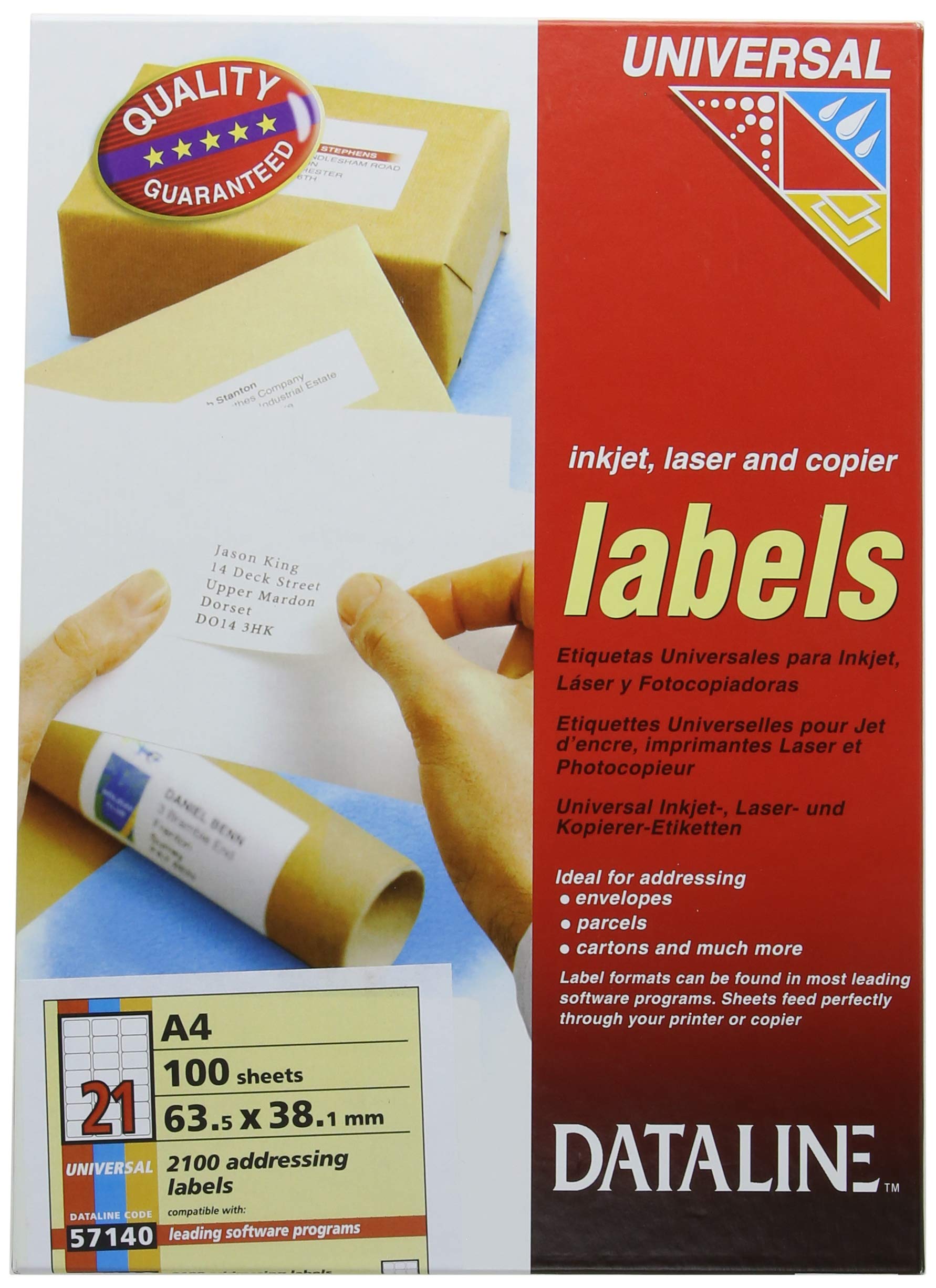 Esselte 57140 Label - White (Pack of 2100)