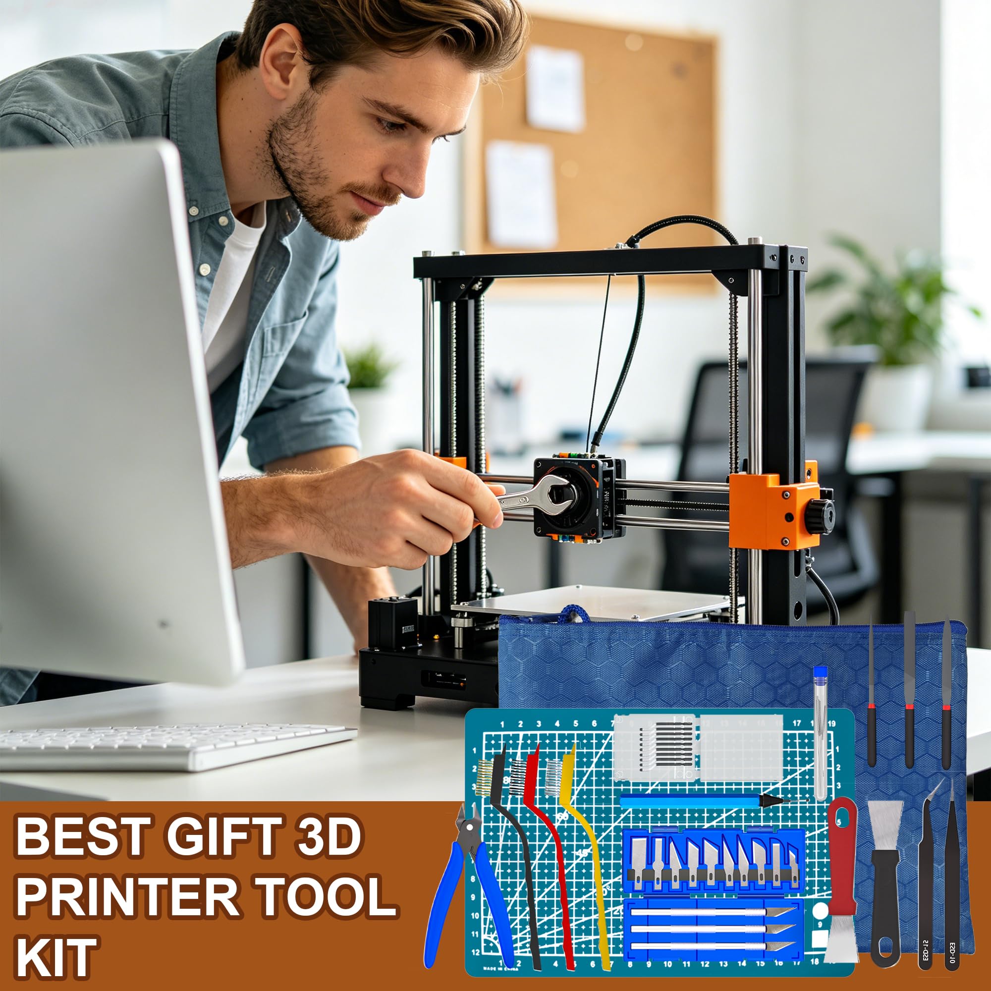 Accesorios para impresora 3D, kit de herramientas para impresora 3D, 41 piezas
