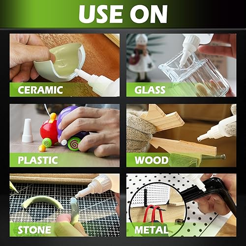 Miniatura 10 de CYAFIXED Super pegamento fuerte de cianoacrilato (CA), pegamento instantáneo CA de alta resistencia de viscosidad gruesa, 1 onza (1.00 oz)