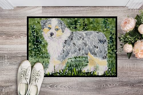 Miniatura 2 de Caroline's Treasures SS8846JMAT - Tapete de pastor australiano de 24 x 36 pulgadas, tapete para puerta delantera, interior y exterior, para entrada,