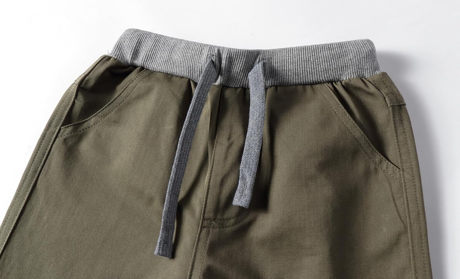 Mud Kingdom Toddler Boys Cotton Pull On Pants Adjustable Elastic Waist 3-9 Years - Image 3