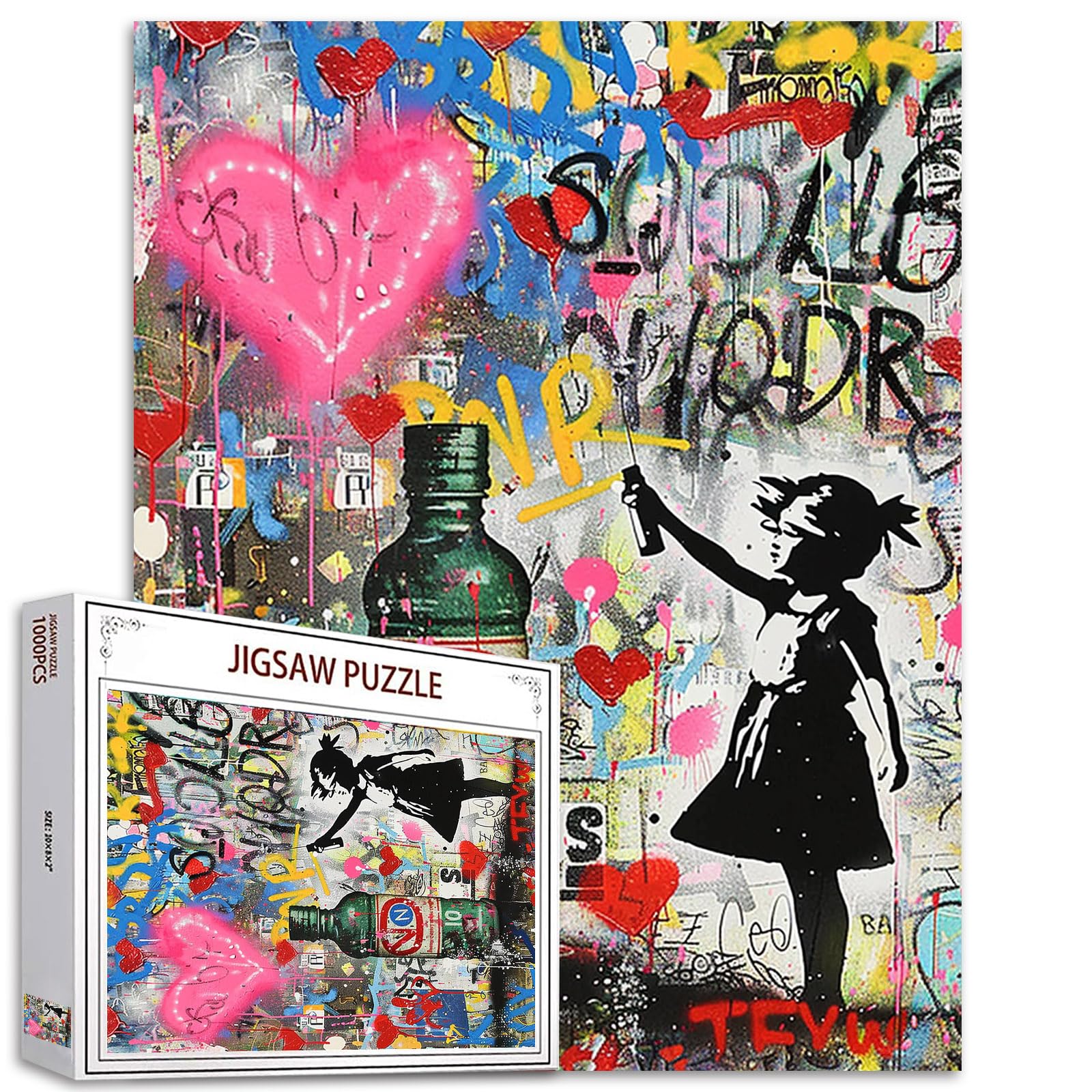 Amazon.co.jp: グラフィティ アート ジグソーパズル, 1000ピース