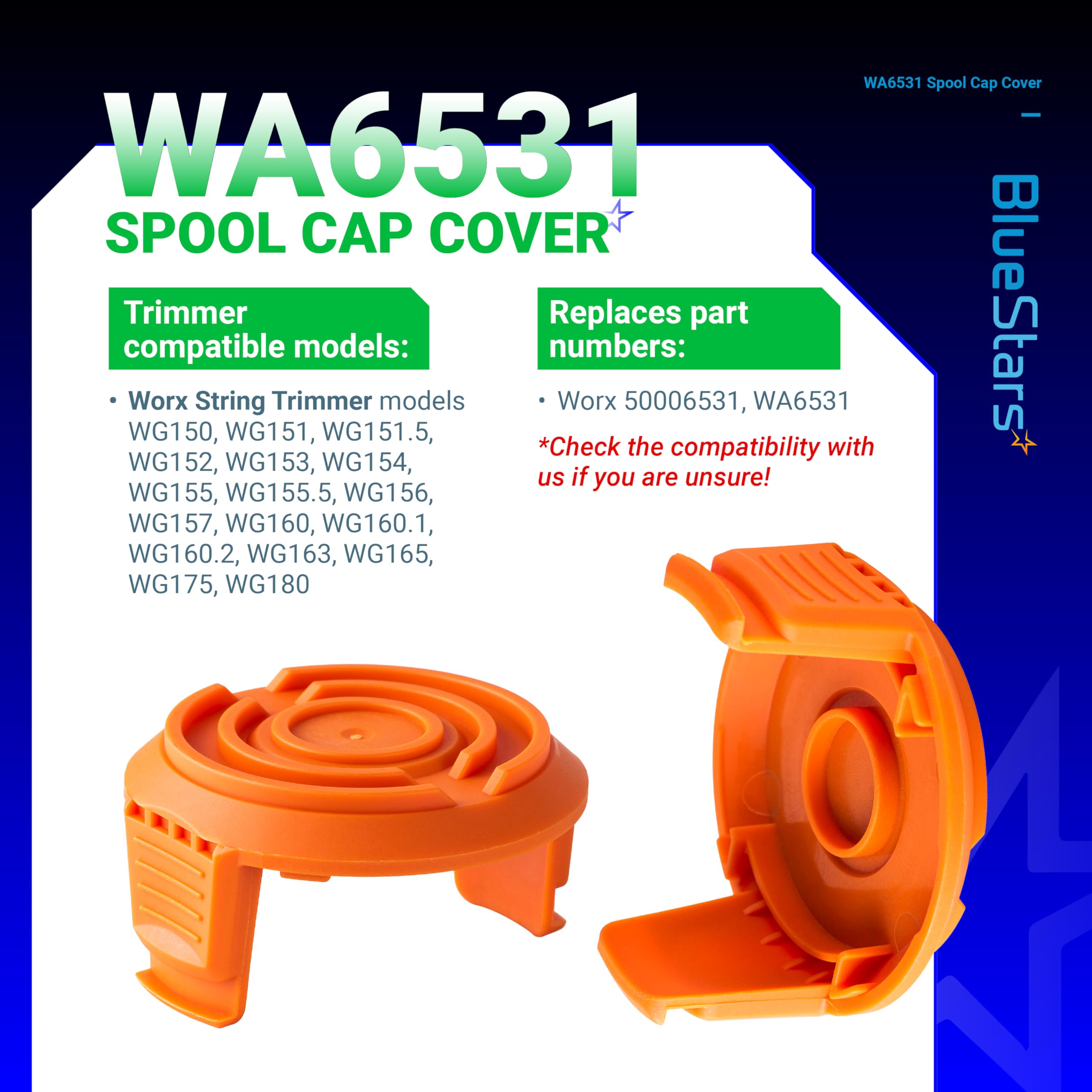 Amazon.com: BlueStars 4-Pack WA6531 GT Trimmer Replacement Spool