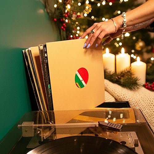 Miniatura 10 de Soporte de grabación de vinilo de bambú capacidad para 15-40 LPS, libros y revistas, organizador para leer, fácil montaje de 4 tornillos, diseño