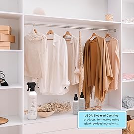 Begley\'s 3-in-1 Wrinkle Remover, Quick Fix Wrinkle Release, Static Cling Remover, Odor Eliminator and Fabric Refresher Spray - Plant-Derived, USDA Certified Biobased - Lavender, 16 oz, 2 Pack