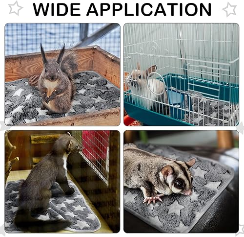 Vista 10 de Tudomro 8 mantas absorbentes y lavables de conejillo de indias, forro polar de animales, impermeables, reutilizables, para orina para mascotas