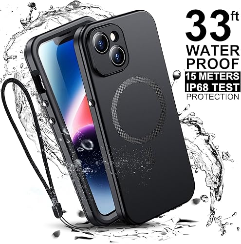 Miniatura 4 de Temdan Funda impermeable para iPhone 14, protector de pantalla de vidrio templado 9H integrado calidad superior (SQ) IP68 bajo el agua militar a