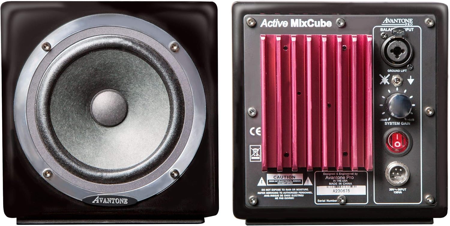 Avantone Audio Active MixCubes - Gloss Black/Pair