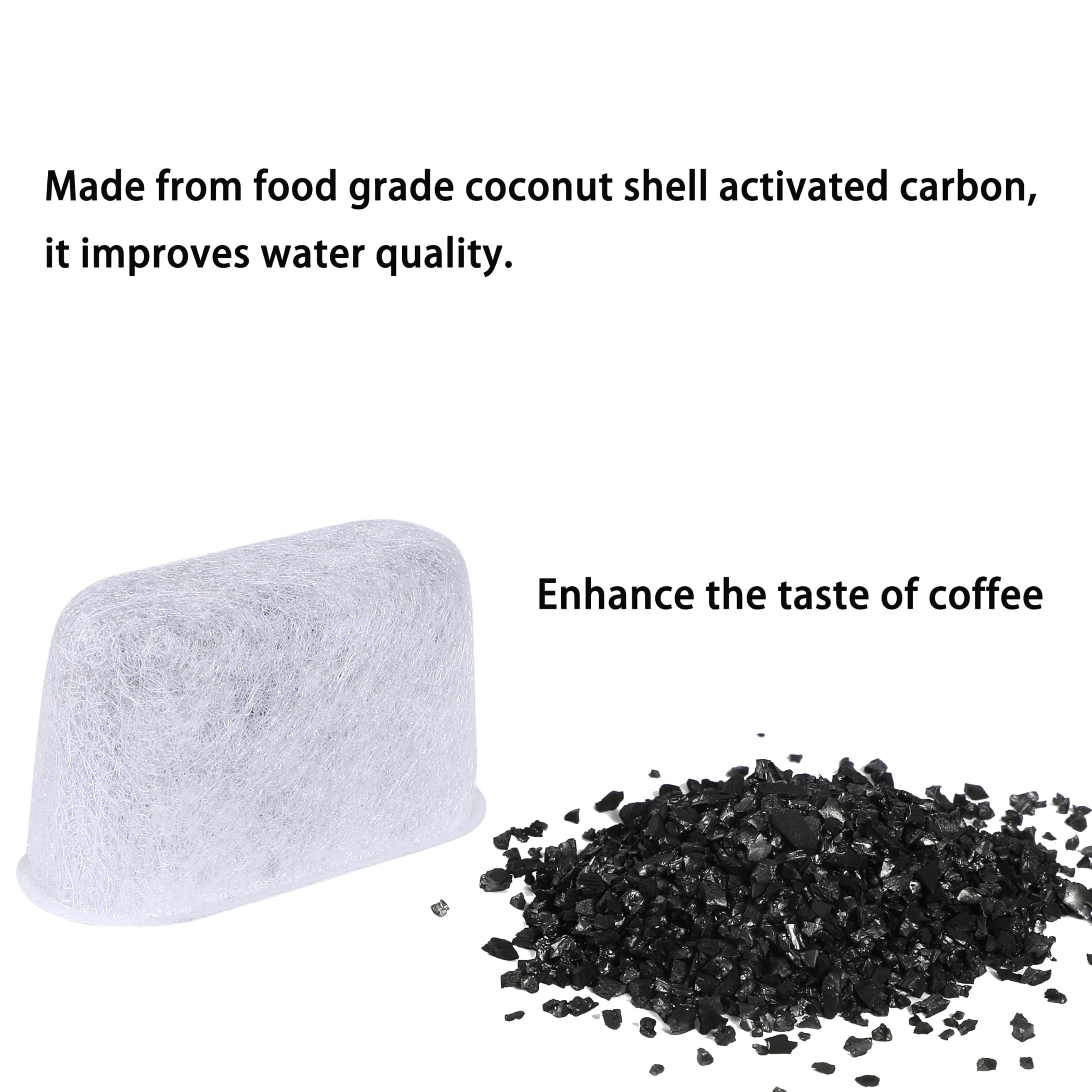 Filtro de agua de carbón vegetal para cafeteras Cuisinart SS-10, SS-15, SS-700, DCC-1200, DCC-3200, DCC-3000(P1) (paquete de 12).