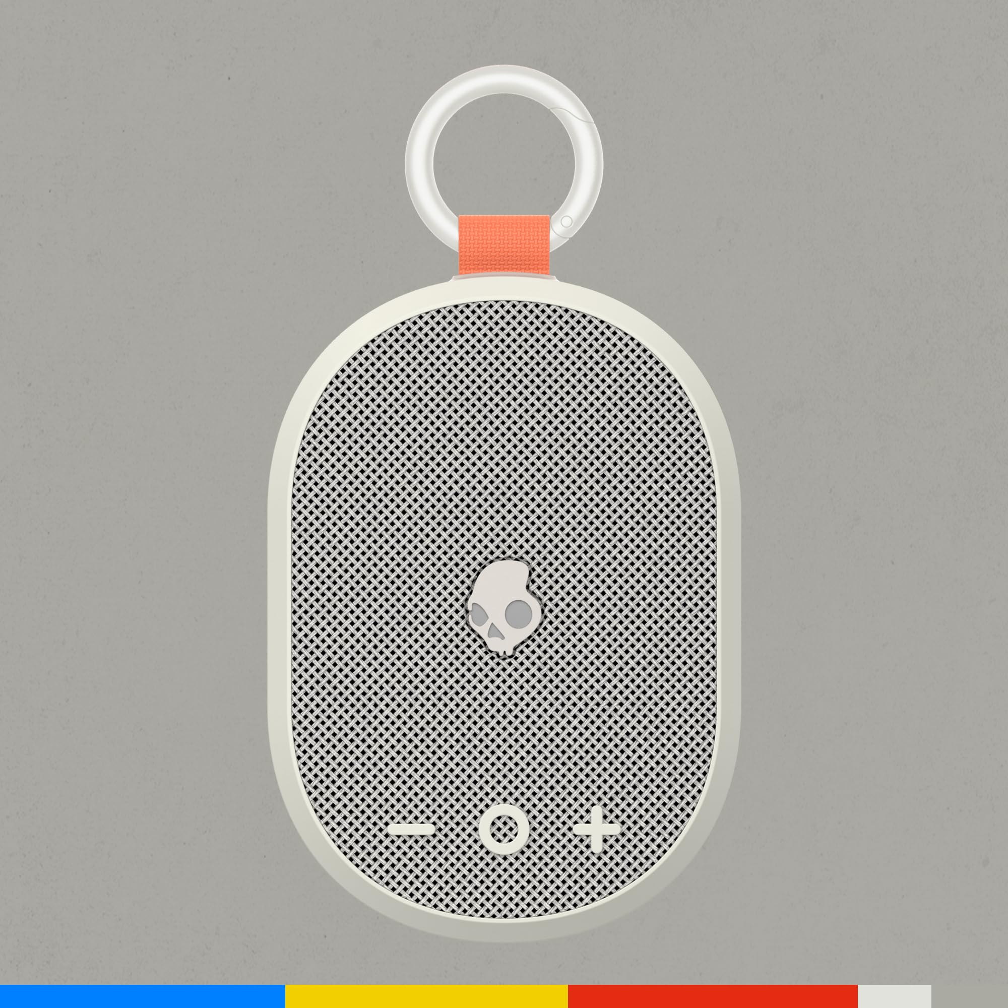 Skullcandy Kilo Cassa Wireless Bluetooth Portatile, Impermeabilità IPX7, 24 Ore di Autonomia, Stereo True Wireless con Cinghia Integrata per Viaggi e Uso all’Aperto - Bone/Orange