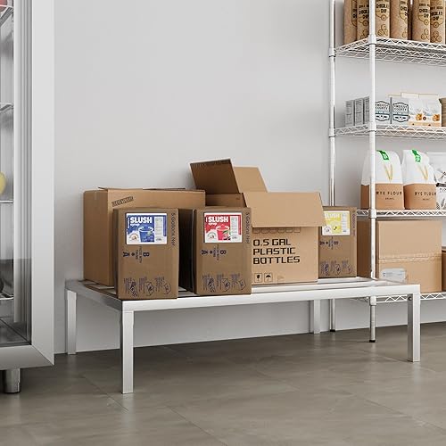 Miniatura 39 de 60" Long x 24" Wide Height: 12" Off The Floor Aluminum Dunnage Rack Storage in Restaurant, Kitchens and Garages and More!