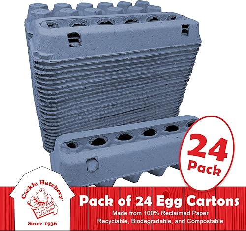 Miniatura 2 de Cartones de huevo de pulpa de papel ventilados - Azul (24)