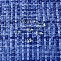 Vista 3 de MIULEE Fundas de cojín decorativas impermeables para exteriores, resistentes al agua, para tienda, patio, jardín, sofá, paquete de 2, 16 x 16 Azul