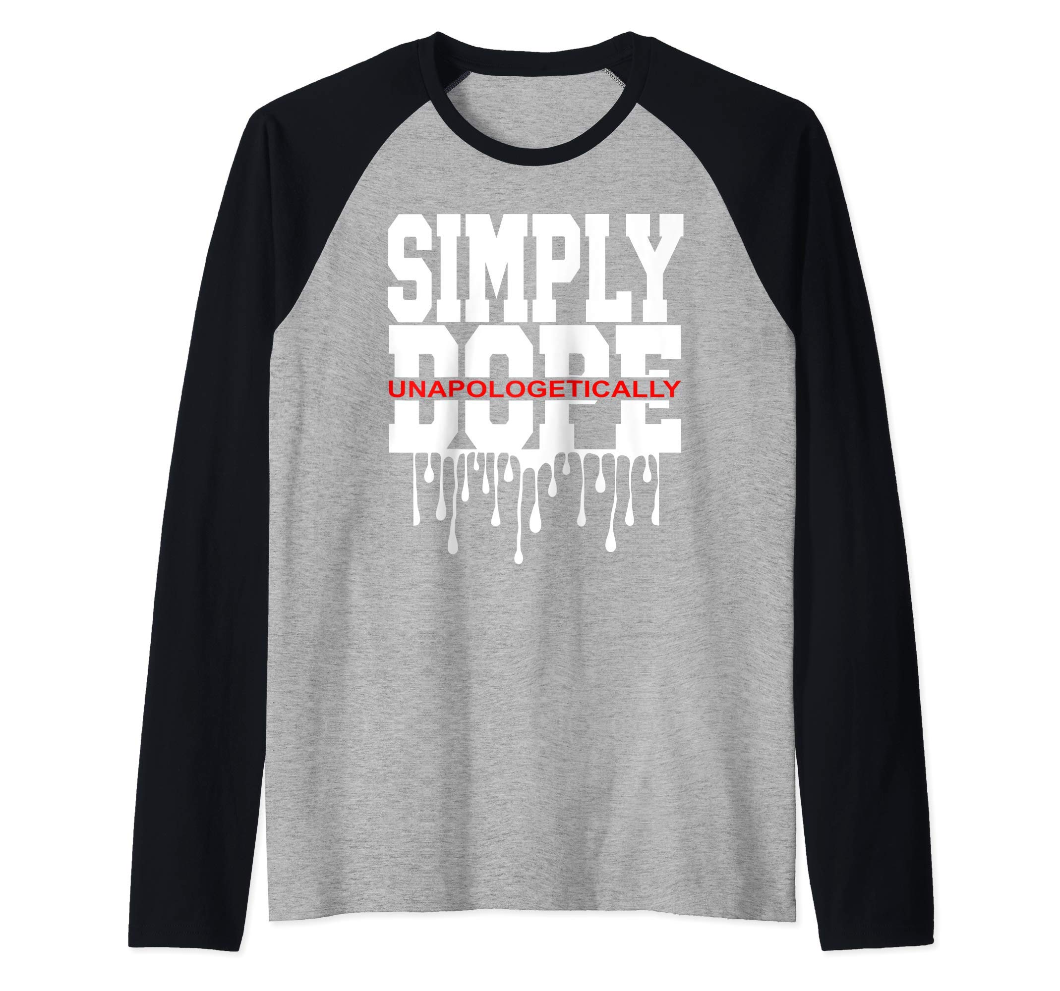 Simply Dope Tee Design Raglan Baseball Tee